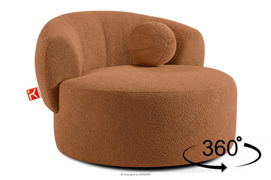 VIRA Sessel Japandi Boucle rot rot - Foto 4