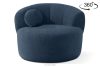 Sessel Japandi Boucle marineblau