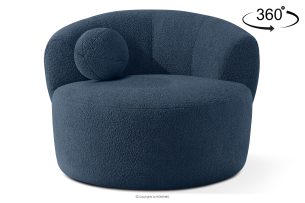 VIRA, https://konsimo.de/kollektion/vira/ Sessel Japandi Boucle marineblau marineblau - Foto