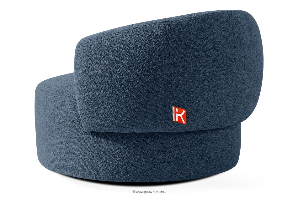 VIRA Sessel Japandi Boucle marineblau marineblau - Foto 3