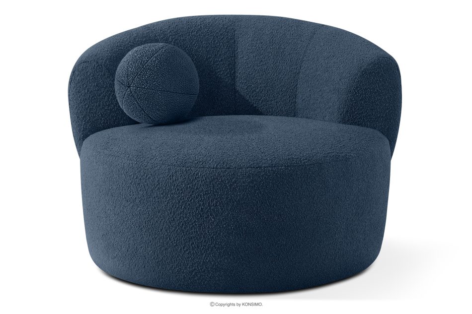 VIRA Sessel Japandi Boucle marineblau marineblau - Foto 5