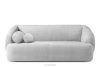 Sofa für das Wohnzimmer Chenille-Stoff grau