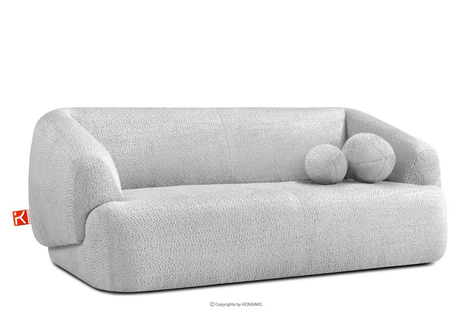 VIRA Sofa für das Wohnzimmer Chenille-Stoff grau grau - Foto 2