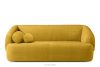 Sofa für das Wohnzimmer Chenille-Stoff gelb