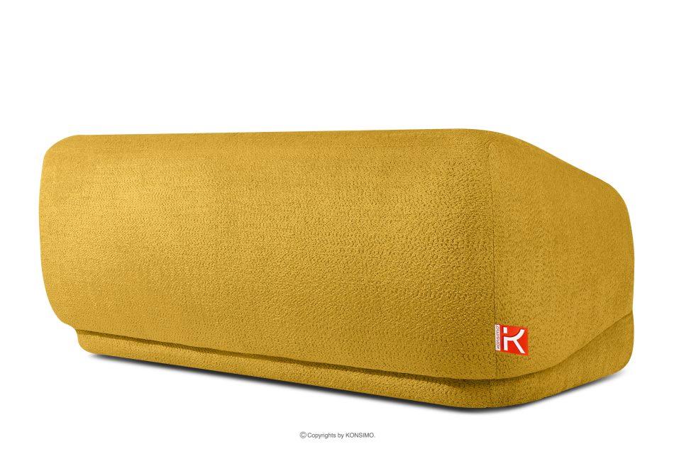 VIRA Sofa für das Wohnzimmer Chenille-Stoff gelb gelb - Foto 3