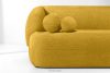 VIRA Sofa für das Wohnzimmer Chenille-Stoff gelb gelb - Foto 6