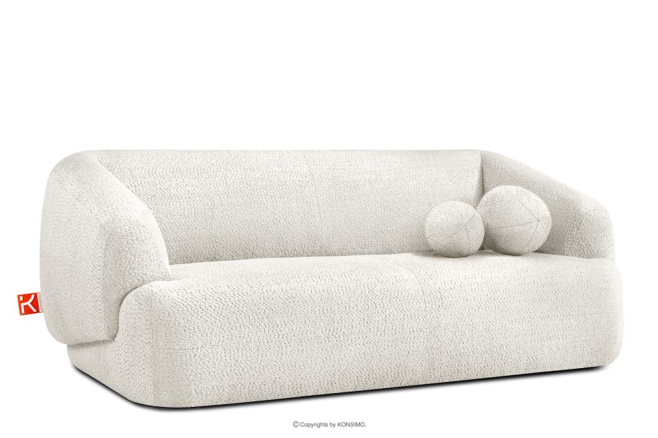 VIRA Sofa für das Wohnzimmer Chenille-Stoff weiß weiß - Foto 2