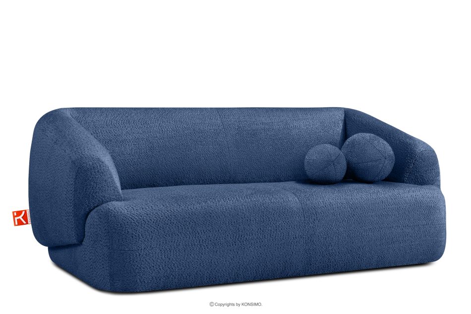 VIRA Sofa für das Wohnzimmer Chenille-Stoff blau blau - Foto 2