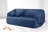 VIRA Sofa für das Wohnzimmer Chenille-Stoff blau blau - Foto 2
