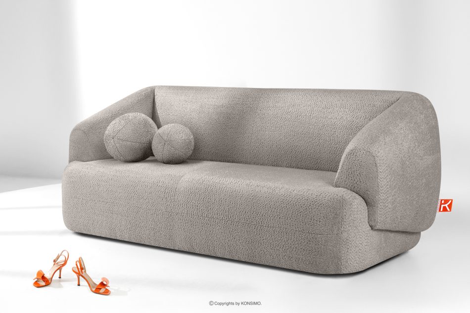 VIRA Sofa für das Wohnzimmer Chenille-Stoff kühles Braun kühles Braun - Foto 1