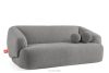 VIRA Sofa Japandi Bouclé-Stoff grau grau - Foto 3