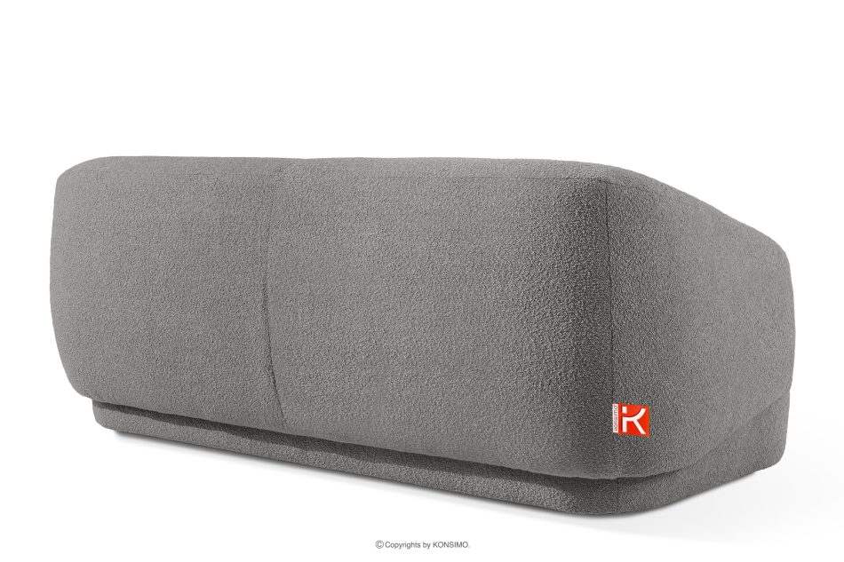 VIRA Sofa Japandi Bouclé-Stoff grau grau - Foto 3