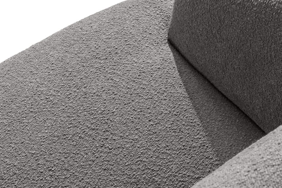VIRA Sofa Japandi Bouclé-Stoff grau grau - Foto 4