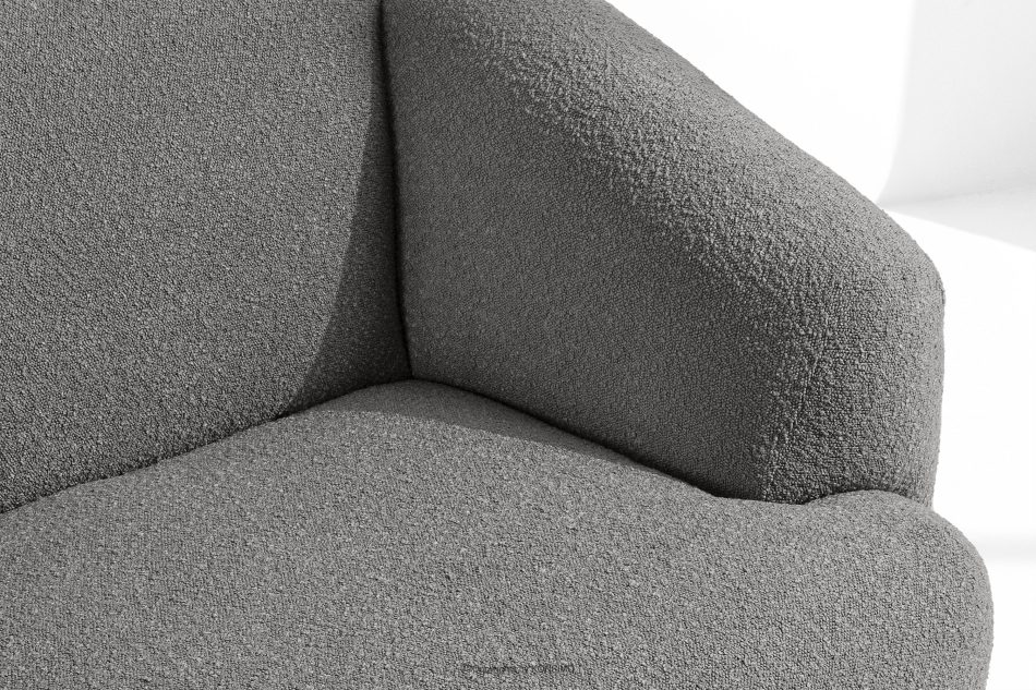 VIRA Sofa Japandi Bouclé-Stoff grau grau - Foto 7