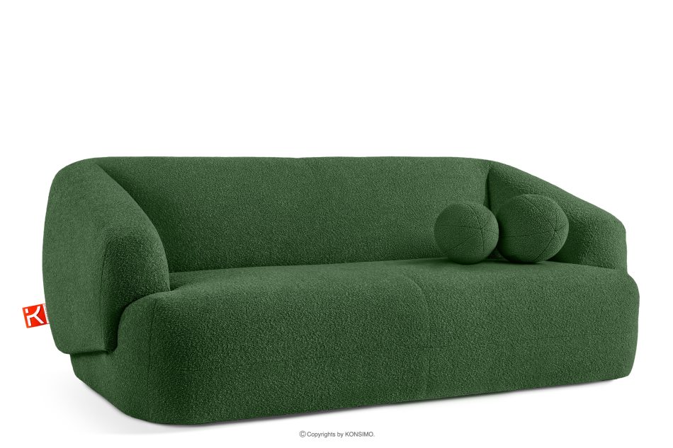 VIRA Boucle-Sofa im Japandi-Stil grün grün - Foto 2