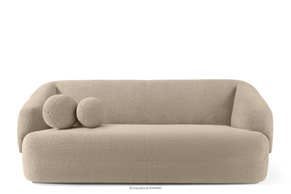VIRA Sofa Japandi Bouclé-Stoff hellbeige hellbeige - Foto 0