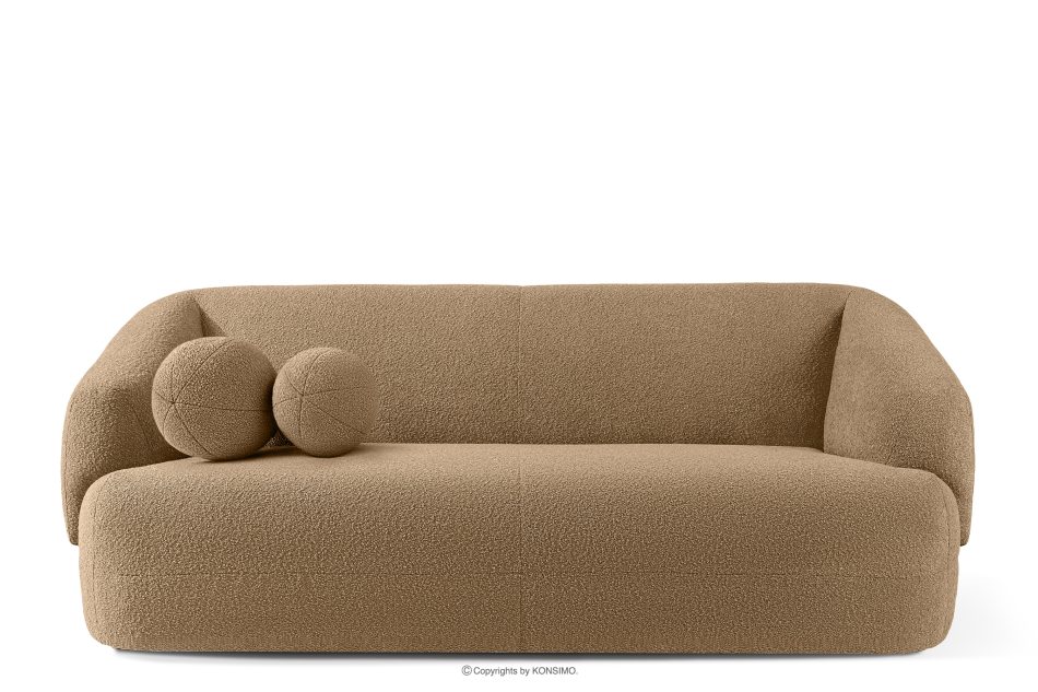VIRA Boucle-Sofa im Japandi-Stil dunkelbeige dunkelbeige - Foto 0