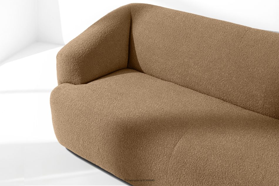 VIRA Boucle-Sofa im Japandi-Stil dunkelbeige dunkelbeige - Foto 6
