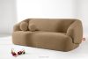 VIRA Boucle-Sofa im Japandi-Stil dunkelbeige dunkelbeige - Foto 2