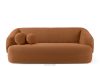 Boucle-Sofa im Japandi-Stil rot