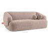VIRA Sofa Japandi Bouclé-Stoff rosa rosa - Foto 3