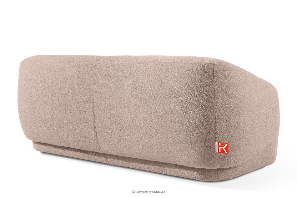 VIRA Sofa Japandi Bouclé-Stoff rosa rosa - Foto 3