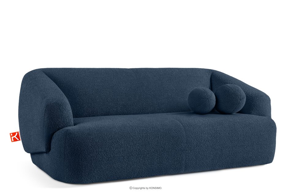 VIRA Boucle-Sofa im Japandi-Stil marineblau marineblau - Foto 2