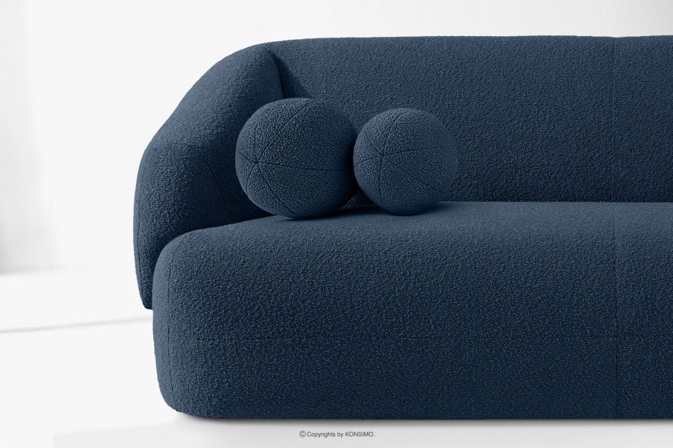 VIRA Boucle-Sofa im Japandi-Stil marineblau marineblau - Foto 5