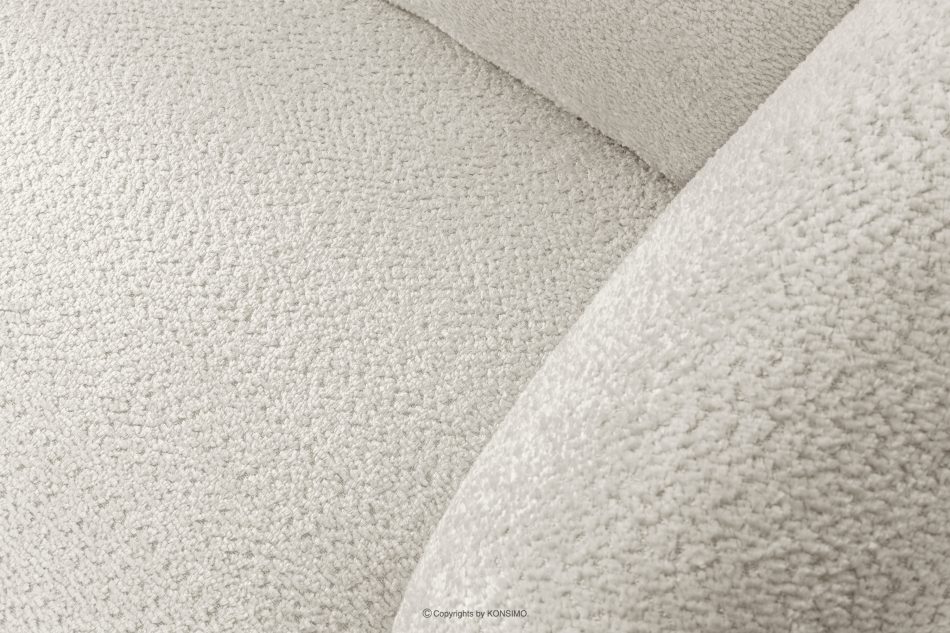 VIRA Ecksofa für das Wohnzimmer Chenille-Stoff rechts weiß weiß - Foto 4