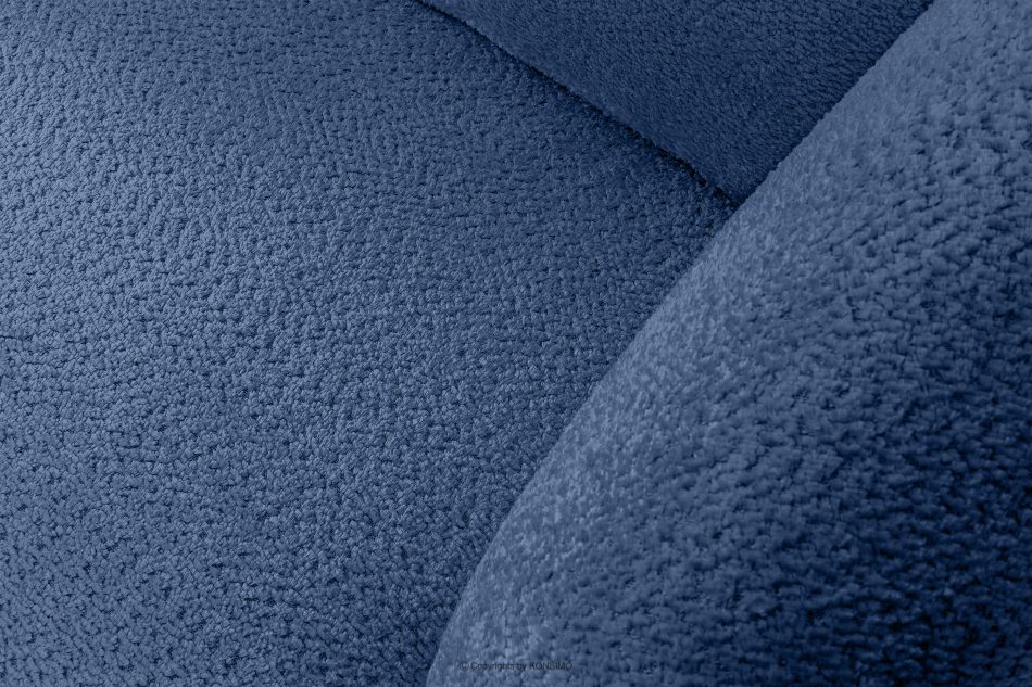 VIRA Ecksofa für das Wohnzimmer Chenille-Stoff rechts blau blau - Foto 4