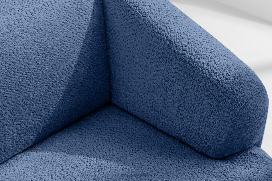 VIRA Ecksofa für das Wohnzimmer Chenille-Stoff rechts blau blau - Foto 7
