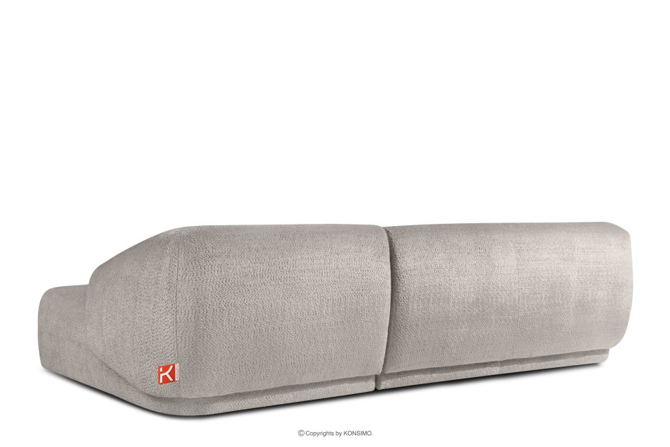 VIRA Ecksofa für das Wohnzimmer Chenille-Stoff rechts kühles Braun kühles braun - Foto 3