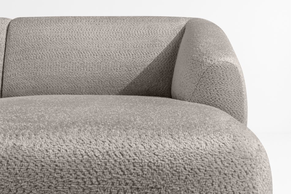 VIRA Ecksofa für das Wohnzimmer Chenille-Stoff rechts kühles Braun kühles braun - Foto 5