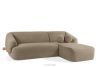 VIRA Ecksofa Japandi Bouclé-Stoff rechts beige beige - Foto 3