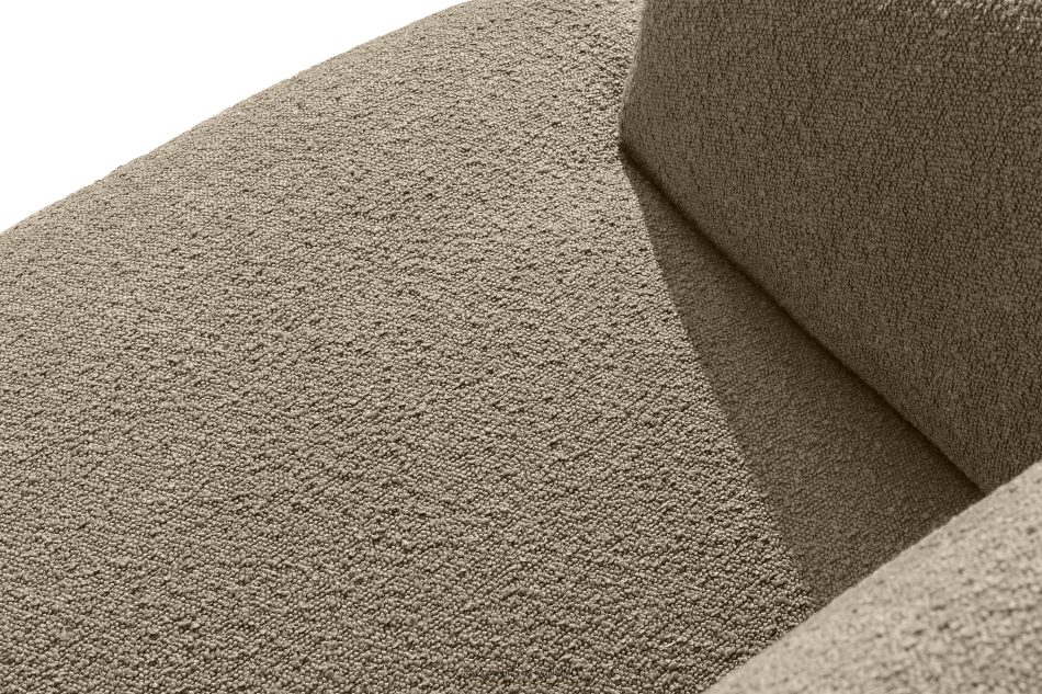 VIRA Ecksofa Japandi Bouclé-Stoff rechts beige beige - Foto 4