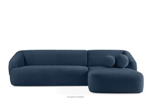 VIRA, https://konsimo.de/kollektion/vira/ Ecksofa Boucle im Japandi-Stil rechts marineblau marineblau - Foto