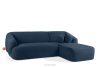 VIRA Ecksofa Boucle im Japandi-Stil rechts marineblau marineblau - Foto 3