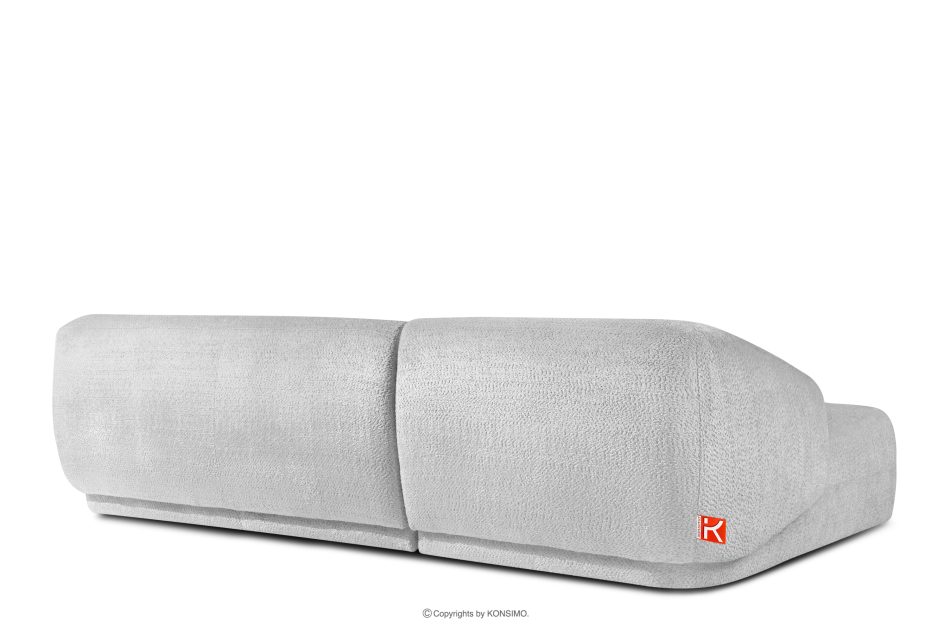 VIRA Ecksofa für das Wohnzimmer Chenille-Stoff links grau grau - Foto 3