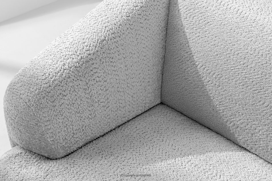 VIRA Ecksofa für das Wohnzimmer Chenille-Stoff links grau grau - Foto 7