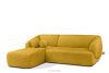 VIRA Ecksofa für das Wohnzimmer Chenille-Stoff links gelb gelb - Foto 3