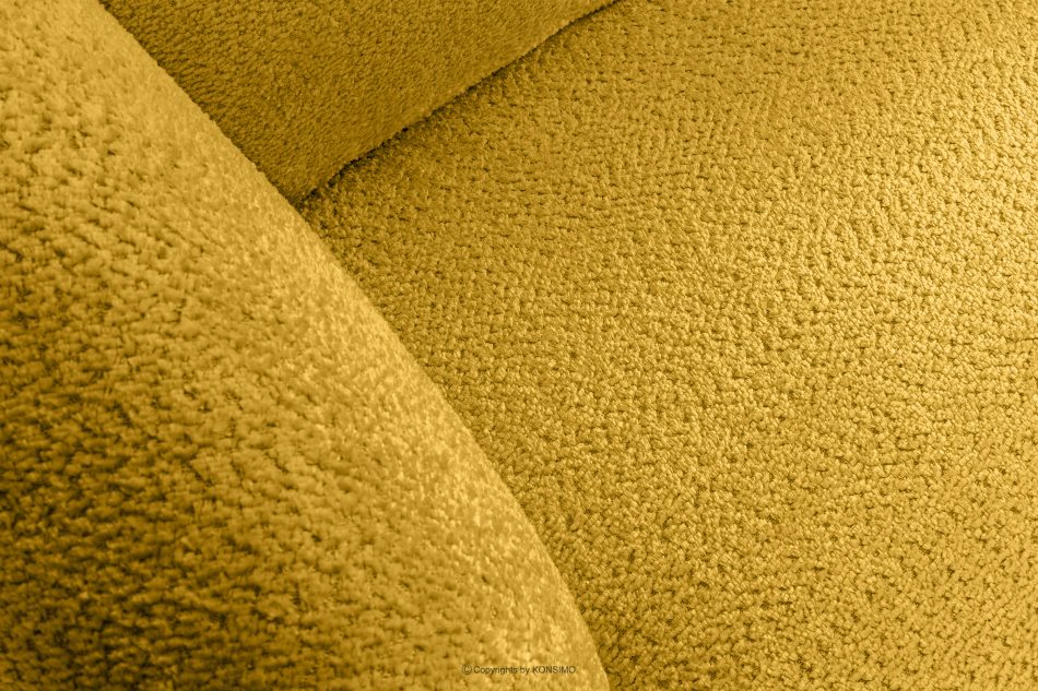 VIRA Ecksofa für das Wohnzimmer Chenille-Stoff links gelb gelb - Foto 4