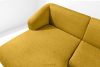 VIRA Ecksofa für das Wohnzimmer Chenille-Stoff links gelb gelb - Foto 7