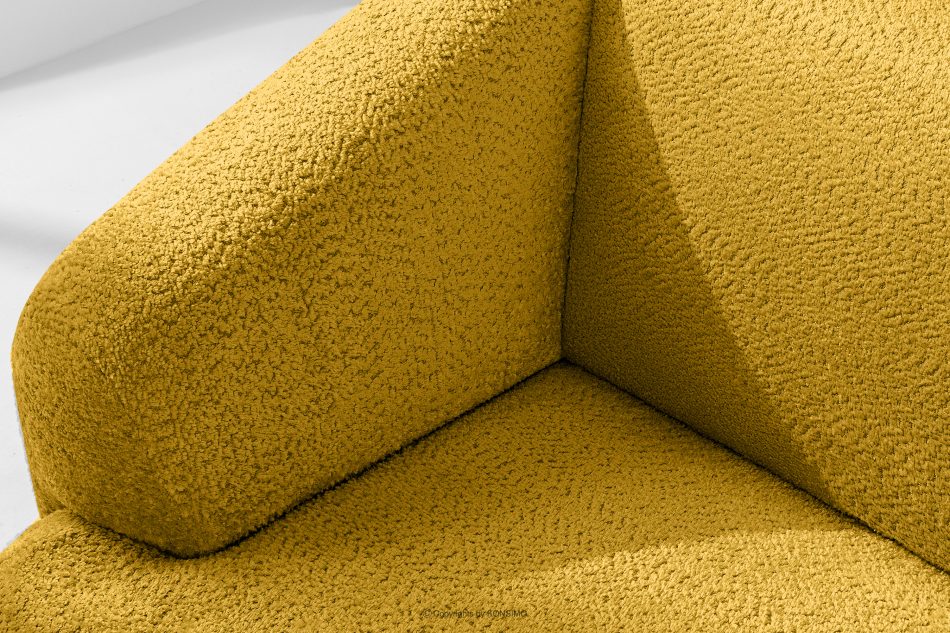 VIRA Ecksofa für das Wohnzimmer Chenille-Stoff links gelb gelb - Foto 7