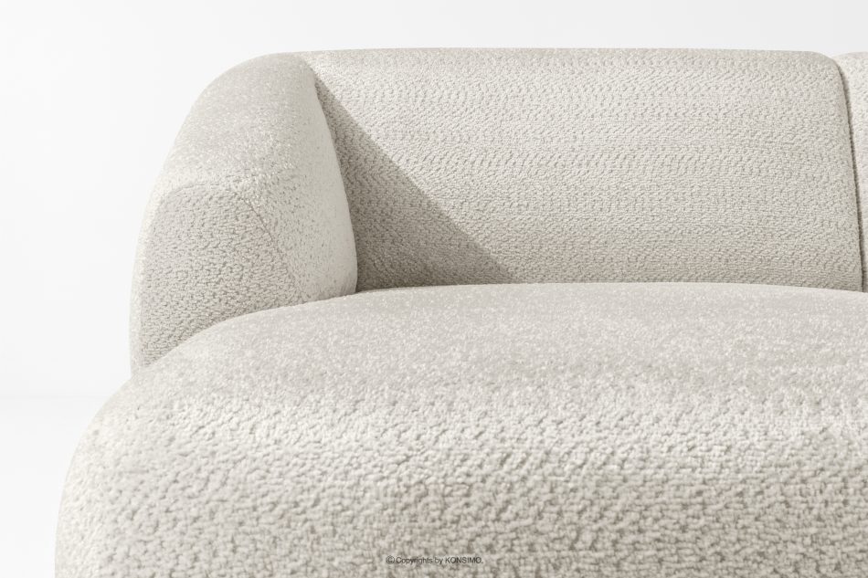 VIRA Ecksofa für das Wohnzimmer Chenille-Stoff links weiß weiß - Foto 5