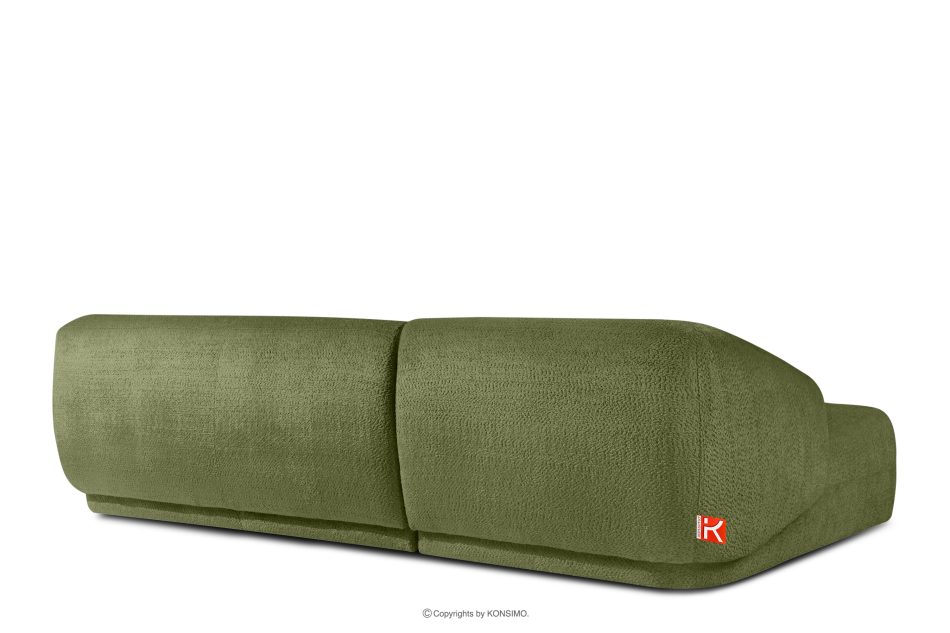 VIRA Ecksofa für das Wohnzimmer Chenille-Stoff links olivgrün oliv - Foto 3