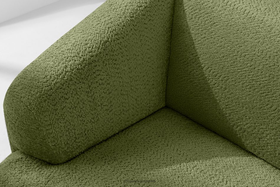 VIRA Ecksofa für das Wohnzimmer Chenille-Stoff links olivgrün oliv - Foto 7