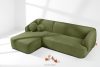 VIRA Ecksofa für das Wohnzimmer Chenille-Stoff links olivgrün oliv - Foto 2
