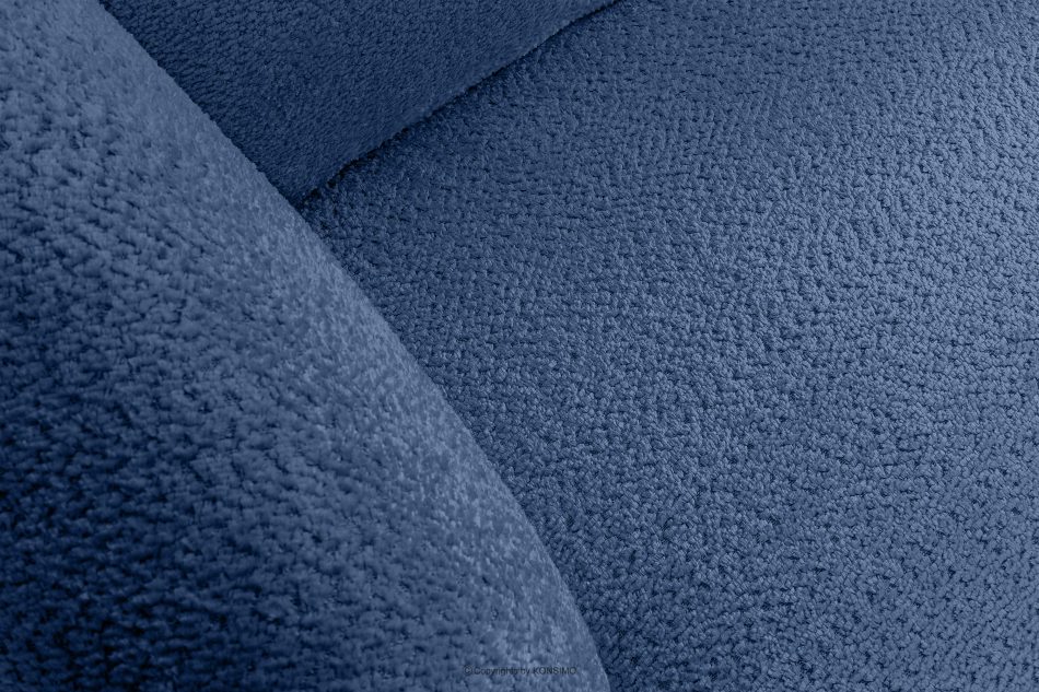 VIRA Ecksofa für das Wohnzimmer Chenille-Stoff links blau blau - Foto 4