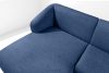 VIRA Ecksofa für das Wohnzimmer Chenille-Stoff links blau blau - Foto 7