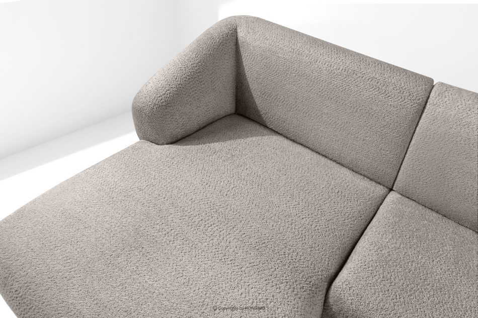 VIRA Ecksofa für das Wohnzimmer Chenille-Stoff links kühles Braun kühles braun - Foto 6